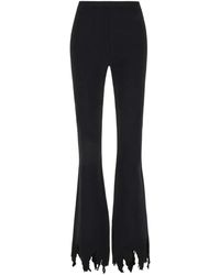 JW Anderson - Ausgestellte Hose mit gerafftem Saum - Lyst