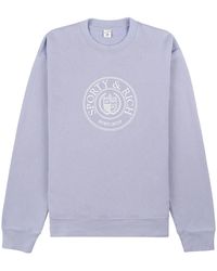 Sporty & Rich - Connecticut Crest Crew-Neck Sweatshirt - Lyst