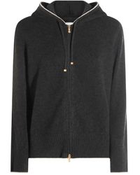 Eleventy - Cardigan Con Cappuccio - Lyst