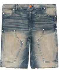 HELLSTAR - Shorts Con Orlo Sfrangiato - Lyst