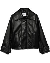 Erika Cavallini Semi Couture - Oversized-Collar Jacket - Lyst