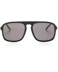 Saint Laurent - Sl 590 Pilot-frame Sunglasses - Lyst