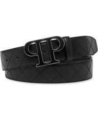 Philipp Plein - Cintura Con Placca Logo - Lyst