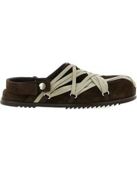 Rick Owens - Megalace Lace-Up Mules - Lyst