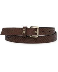 Patrizia Pepe - Snake-Effect Fly Belt - Lyst