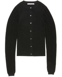 Acne Studios - Ribbed Wool Cardigan - Lyst
