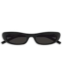 Saint Laurent - Oval-Frame Sunglasses - Lyst