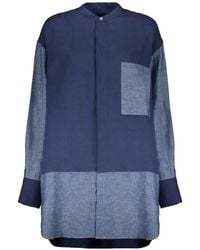 Moorer - Patchwork-Design Linen Shirt - Lyst