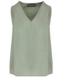 Lorena Antoniazzi - V-Neck Sleeveless Top - Lyst