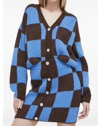 Stine Goya - Checkerboard Button Mini Skirt - Lyst