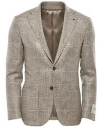Corneliani - Blazer A Cuadros Con Botones - Lyst