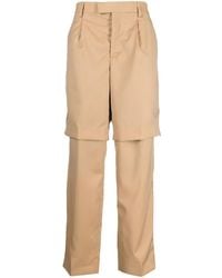 VTMNTS - Pantaloni Dritti Con Design A Strati - Lyst