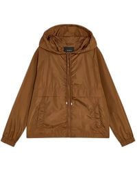 Semicouture - Hooded Zip-Up Single-Breasted Coat - Lyst