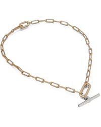 AllSaints - T-Bar Chain Necklace - Lyst