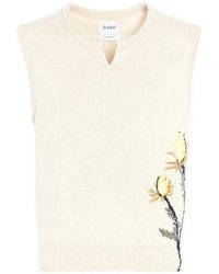 Barrie - Thistle-Motif Cashmere Top - Lyst