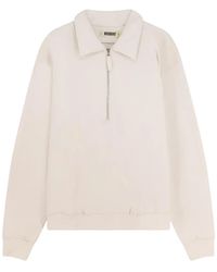Woodbird - Half-Zip Cotton Sweater - Lyst