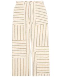 Bimba Y Lola - Patchwork Striped Trousers - Lyst