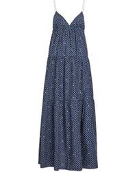 Matteau - Geometric-Print Midi Dress - Lyst