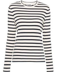 Jil Sander - Long-Sleeve Striped T-Shirt - Lyst