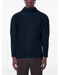 Homme Plissé Issey Miyake - Ribbed-Knit Turtleneck Sweater - Lyst