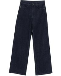 Patrizia Pepe - Five-Pocket Wide-Leg Jeans - Lyst