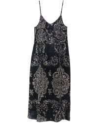 R13 - Robe Mi-Longue À Imprimé Médaillon - Lyst