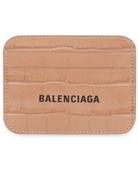 Balenciaga - Crocodile-embossed Leather Cardholder - Lyst