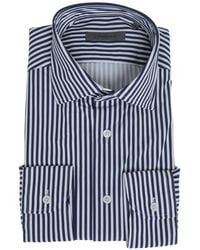 Corneliani - Striped Stretch-Fabric Shirt - Lyst