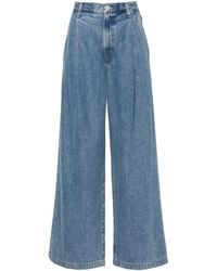 Agolde - Ellis Mid-Rise Wide-Leg Jeans - Lyst
