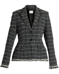 Erdem - Tweed Single-Breasted Blazer - Lyst