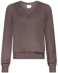 Loulou de Saison - Julio V-Neck Ribbed Sweater - Lyst