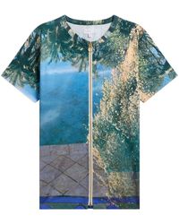 agnès b. - Reflet À Marrakech-print Cotton T-shirt - Lyst