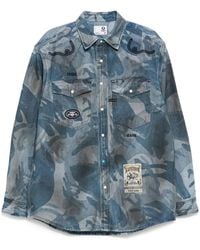 Aape By A Bathing Ape - Chemise En Jean À Motif Camouflage En Jacquard - Lyst