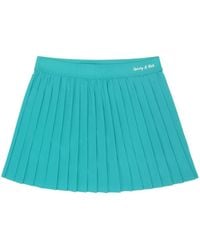 Sporty & Rich - Logo-print Pleated Tennis Skirt - Lyst