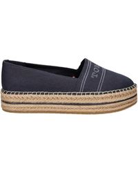 Tommy Hilfiger - Espadrille-Slip-On-Sneakers mit Plateau - Lyst