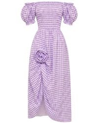Sleeper - Belle Gingham-Print Maxi Dress - Lyst