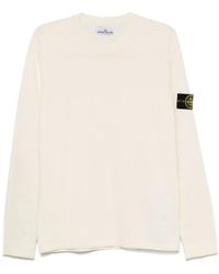 Stone Island - Pullover mit Kompass-Patch - Lyst