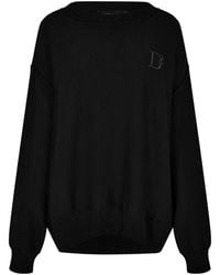 DSquared² - Gebreide Trui Met Logo - Lyst