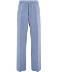 Ferragamo - Pantalones de chándal con efecto melange - Lyst