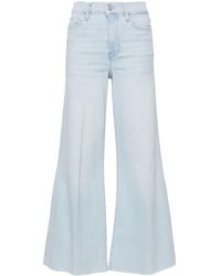FRAME - Le Palazzo Mid-rise Wide-leg Jeans - Lyst