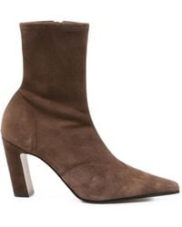 KHAITE - Nevada Pointed-Toe Ankle Boots - Lyst