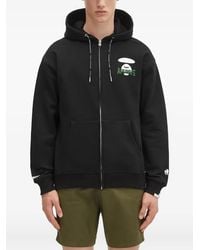 Aape By A Bathing Ape - Logo-Print Zip-Up Hoodie - Lyst