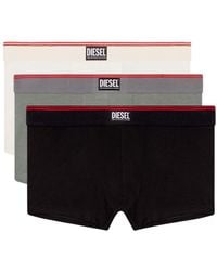 DIESEL - Cotton Boxer Briefs (pack Of Three) - Lyst