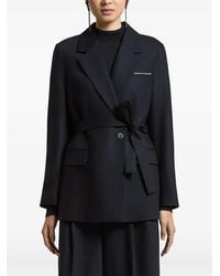 Peserico - Belted Notch-Lapels Jacket - Lyst