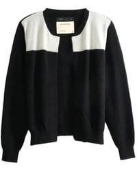 Frenckenberger - Colour-Block Open-Front Cardigan - Lyst