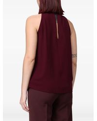 Hanita - Pleated Halterneck Top - Lyst