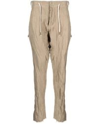 Masnada - Crinkled Drawstring Track Pants - Lyst