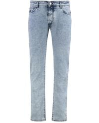 Moorer - Washed-Effect Jeans - Lyst