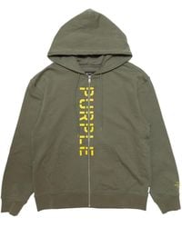 Purple Brand - Stencil Logo Zip-Up Hoodie - Lyst