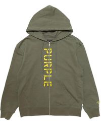 Purple Brand - Stencil Logo Zip-Up Hoodie - Lyst
